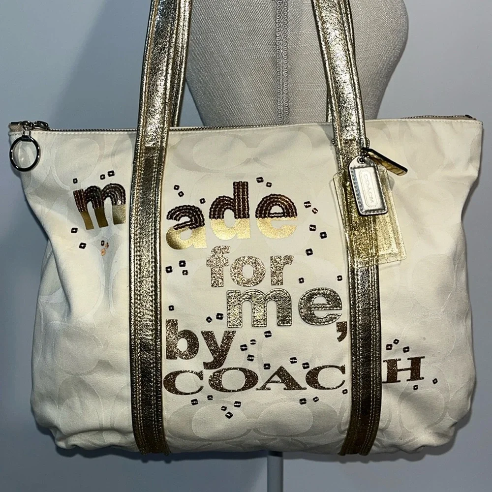 Coach Glam Poppy “Made for me by Coach” Should Bag Style 14979 - Picture 1 of 16